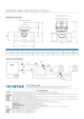 AYVAZ ICMA İKİ YOLLU MOTORLU VANA ON/OFF 3/4'' 230 V