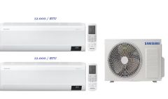 Samsung  AJ035TNAPKH 12000 Btu + AJ035TNAPKH 12000 Btu +  AJ068TXJ3KH Dış Ünite  23200 Btu