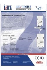 İTEK KARBONMONOKSİT ALARM CİHAZI